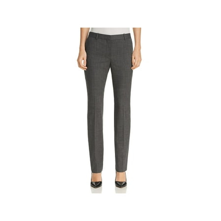 Flannel Wool Dress Pants - BOSS Hugo Boss Womens Titana Wool Pinstriped Dress Pants