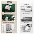 thumbnail image 3 of Soscana Living Room Sectional Sofa Couch with Reversible Ottoman 3 Seater L-shaped Couch Convertible Modular Sofa for Home Small Space Apartment Office Studio,Storage Design,Tool Free Assemble, 3 of 11