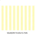 thumbnail image 3 of Outdoor Front Door Mat 20"X16", Yellow White Washable Striped Layered Doormat | Cotton Woven Indoor/Outdoor Small Area Rug, 1pc, 3 of 7