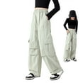 thumbnail image 5 of Pants for Girls Casual Pants for Girls Casual Cargo Trousers for Girls with Pockets Comfortable Streetwear for Ages 4-14, 5 of 5