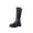 Black, variant on Boots for Women Wide Calf Thick Heel Round Toe Womens Booties with Side Zipper Casual Outdoor Dressy Winter Warm Shoes for Women Black 7