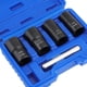 thumbnail image 5 of Juego de vasos giratorios de 5 piezas, extractor de pernos dañados de 1/2" para quitar tuercas de seguridad de ruedas de 17 mm, 19 mm, 21 mm y 22 mm, 5 of 5