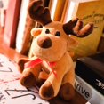 thumbnail image 4 of Animales De Navidad De 9,8 Pulgadas, Juguete De Peluche De Alce De Peluche Con Regalo De Bufanda Roja Para Niños Eigraketly HA039192-00, 4 of 5