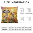 thumbnail image 5 of Orinice Flowers Sun Graphic Decorative Throw Pillow Cover for Home Couch Living Room Bed Sofa - Spring Pillow Covers 1PC 22x22in, 5 of 5