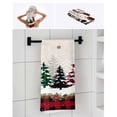 thumbnail image 7 of Christmas Tree Bath Towels for Bathroom Set,Luxury Microfiber Towels Gifts for Women,Quick Dry Beach Kitchen Hand Hair Face Towel and Dish Washcloth,Red Black Plaid Xmas Snowflake Yoga Towels+Set, 7 of 7