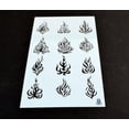 thumbnail image 4 of 2PK Mylar Painting Stencils Camouflage Airbrush Craft RC Drone Mask FLAMES FIRE, 4 of 5