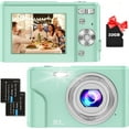 thumbnail image 1 of Zostuic Kids Digital Camera, FHD 1080P 48MP 16X Digital Zoom, Compact Mini Camera (Green), 1 of 7