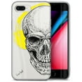 thumbnail image 1 of Case Yard iPhone-8-Plus Case Clear Soft & Flexible TPU Ultra Low Profile Slim Fit Thin Shockproof Transparent Bumper Protective Cover Drop Protective Cell Phone Cases (Headphone Skull), 1 of 8