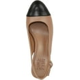 thumbnail image 4 of Naturalizer Womens Sophie Cap Toe Slingback Pump Taupe Beige 8W, 4 of 5