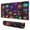 Rainbow Halloween Pumpkins, variant on Long Mouse Pads for Desk,Purple Halloween Pumpkins with Boo Desk Mats on Top Of Desks, Desk Mouse Pad Extra Large with 3mm Non-Slip Base and Stitched Edge for Gaming,Office,Work,Home 31.5x11.8in