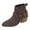 Brown, variant on Western Cowboy Boots for Women 2025 Winter Fall Fashion Buckle Pointed Toe Chunky Heel Mid Calf Cowgirl Ankle Booties Black Size 6