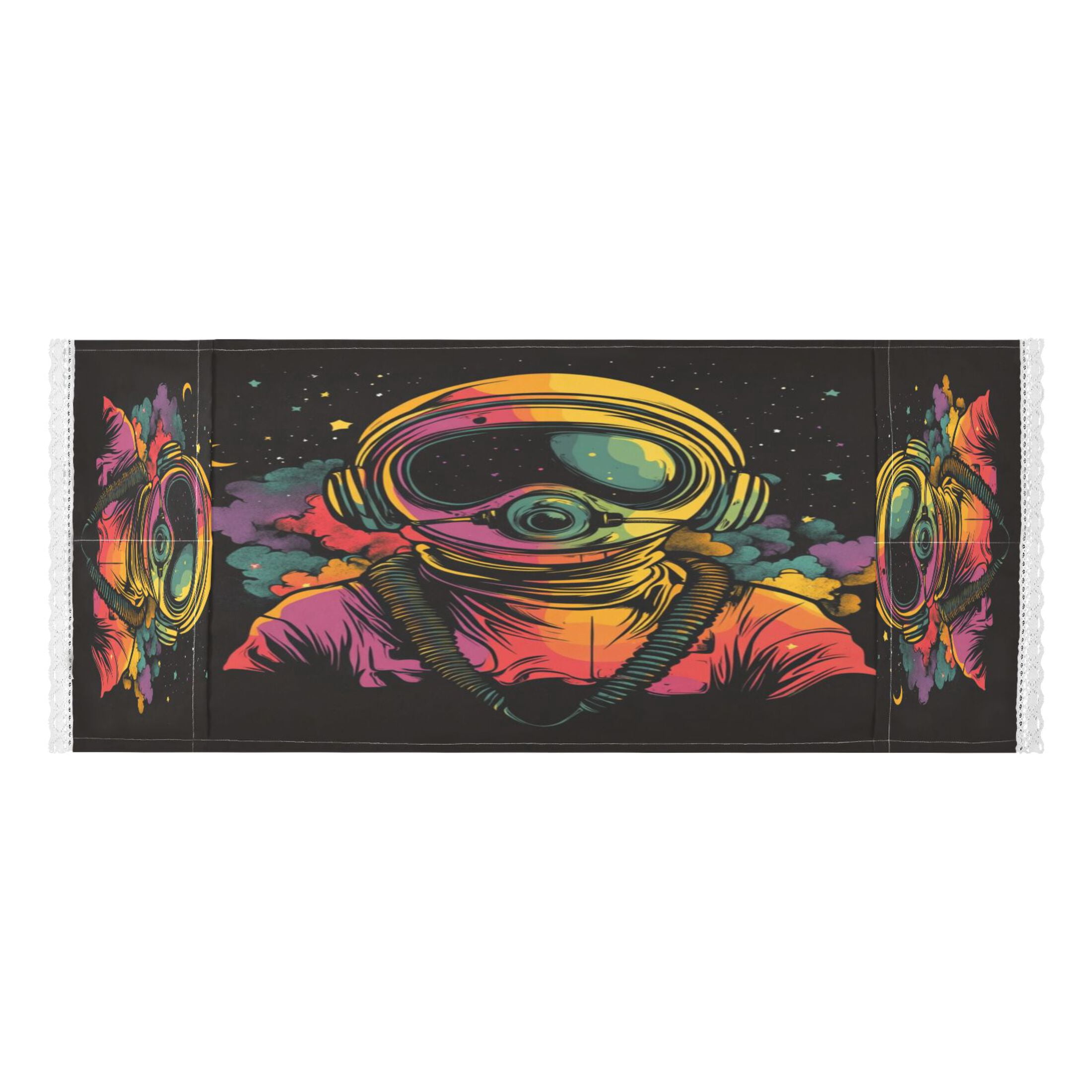 WOBOGO Outer Space Astronauts Pattern Washing Machine Cloth Dryer Refrigerator Top Cover Protective Non-Slip Mat For Kitchen Laundry