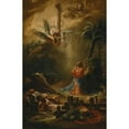 thumbnail image 3 of Johann Christian Thomas Winck 11x14 Black Modern Framed Museum Art Print Titled - The Agony in the Garden (1773), 3 of 5