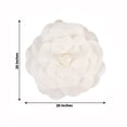 thumbnail image 2 of Efavormart 2 Pack 20” 3D Craft Rose White Real Feel Foam Rose for DIY Wedding Bouquets Arrangements Party Home Decorations, 2 of 11
