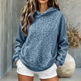 thumbnail image 3 of Leopard Hoodie for Women Oversized Y2k Print Hoodies Pullover Trendy Hooded Fall Sweatshirts with Pockets, 3 of 5