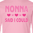 thumbnail image 4 of Inktastic Nonna Said I Could Funny Granddaughter Long Sleeve Youth T-Shirt, 4 of 5