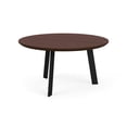 thumbnail image 3 of Luxe Reception Conversational Table 30" Round HPL Top / Black Steel / Walnut, 3 of 5