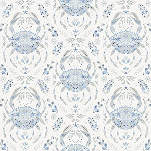 Blue Shellby Peel & Stick Wallpaper