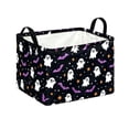 thumbnail image 3 of Halloween Collapsible Storage Basket, 15 Inch Foldable Fabric Candy Basket with Handles, Halloween Candy Tote Bin Trick or Treat Bucket for Kids, Halloween Home Party Decor Gift Basket, 3 of 5