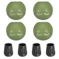 thumbnail image 1 of Unique Bargains 0.55'(14mm) Chair Feet Replacement Plastic Camping Chair Leg Tips Cap Protector Green 4 Pack, 1 of 7