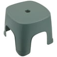 thumbnail image 1 of CRAFTHROU Small Stools To Sit On Green Plastic Kids Bathroom Stool With Anti Slip Mat For Bathroom 1Set, 1 of 6