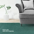thumbnail image 4 of Furnish My Place Teal 4' x 28' Oval Solid Color Rug Made In Usa, 4 of 10