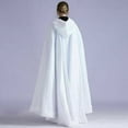 thumbnail image 3 of GRACEART Bridal Winter Hooded Wedding Cloak with Fur Hand muff Princess Riding Cloak, 3 of 4