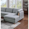thumbnail image 5 of Miekor Furniture Living Room Furniture 8pc Sectional Sofa Set Light Grey Dorris Fabric Couch 3x Wedges 3x Armless Chair And 2x Ottomans W5U092, 5 of 9