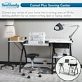 thumbnail image 4 of Sew Ready Comet Plus Hobby/Office/Sewing Desk with Folding Top, Height Adjustable Platform, Storage, 4 of 13