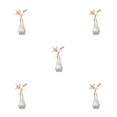 thumbnail image 3 of Figurilla de Flor de Cristal Inteprter Adorno de Tallo de Metal, 3 of 6