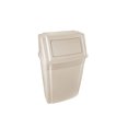 thumbnail image 1 of Rubbermaid® Wall Mounted Garbage Container, 15 Gal, Beige, 1/Each, 1 of 5