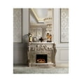 thumbnail image 2 of ACME Sorina Fireplace, Antique Silver Finish, 2 of 6