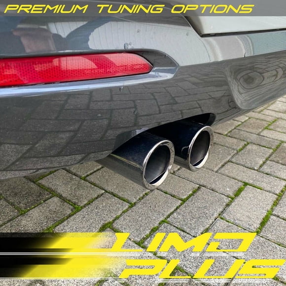2x Black Exhaust Tip Muffler Pipe for BMW 3 Series E90 E92 325i 328i bm78