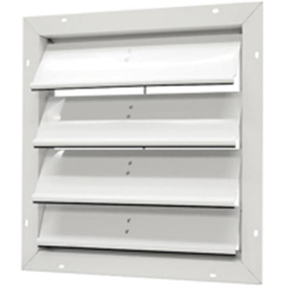 GAF Master Flow 20 in. Aluminium Gable Vent Automatic Shutte in White