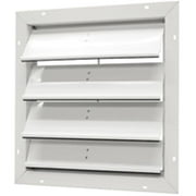 GAF Master Flow 20 in. Aluminium Gable Vent Automatic Shutte in White