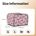 thumbnail image 5 of Haiem Bike with Donut Wheels Print Toaster Covers 4 Slice Wide Slot,Bread Dust Cover & Fingerprint Protection,Bread Machine Cover,Appliance Covers, 5 of 7