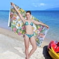 thumbnail image 5 of Coolnut Watercolor Daisies Beach Towel Fast Drying Camping Towels Sand Free Beach Blanket Soft Absorbent Travel Sport Towel for Gym Bath Shower Swimming 30" x 60" Washcloth Gift, 5 of 7