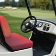 thumbnail image 3 of Garronmavis Golf Cart Seat Covers Red Smooth and Simple Golf Cart Elastic Seat Covers Gradient Color Universal Fit All Golf Cart Brand, 3 of 7