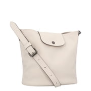Longchamp Le Pliage Xtra Medium Leather Shoulder Bag, White