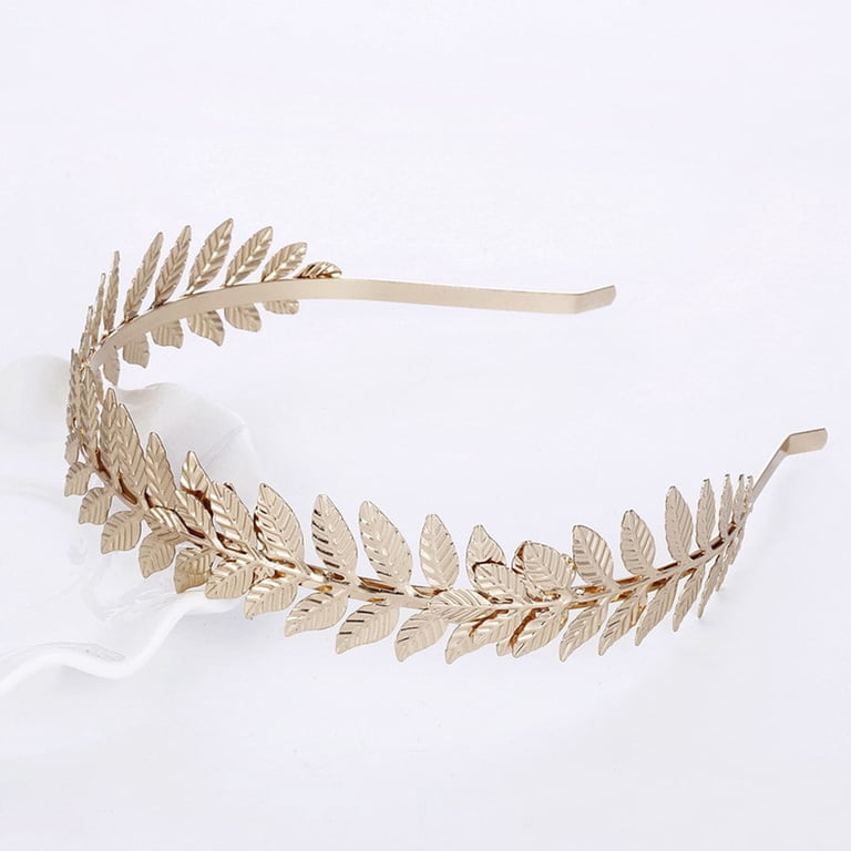 TINYSOME Golden Silver Elegant Leaves Headband Model Show  display picture 1