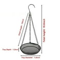 thumbnail image 2 of Hanging Bird Feeder Tray with Strong Hanging Chains Hanging Platform Bird Feeder Dish, Hanging Bird Baths, Diameter 7in, 1Pcs, 2 of 4