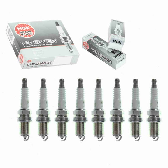 8 pc NGK 7938 V-Power Spark Plugs for 0000-18-BP47 065-01406-20 09482-00477 0E7585 0E7585A 1213202 1213202S 160999-78030 1835238T 1835246T 1Y06 2095 22401-20J05 22401KA440 241-602 2513212S 2513214S