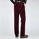 thumbnail image 5 of Pantalones largos de pana para hombre, de mediana edad, lisos, con botones, cremallera, cintura alta, bolsillos, pantalones largos de poliéster para hombre., 5 of 7