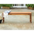 thumbnail image 4 of Natural Brown Acacia Wood Patio Bench 53", 4 of 8