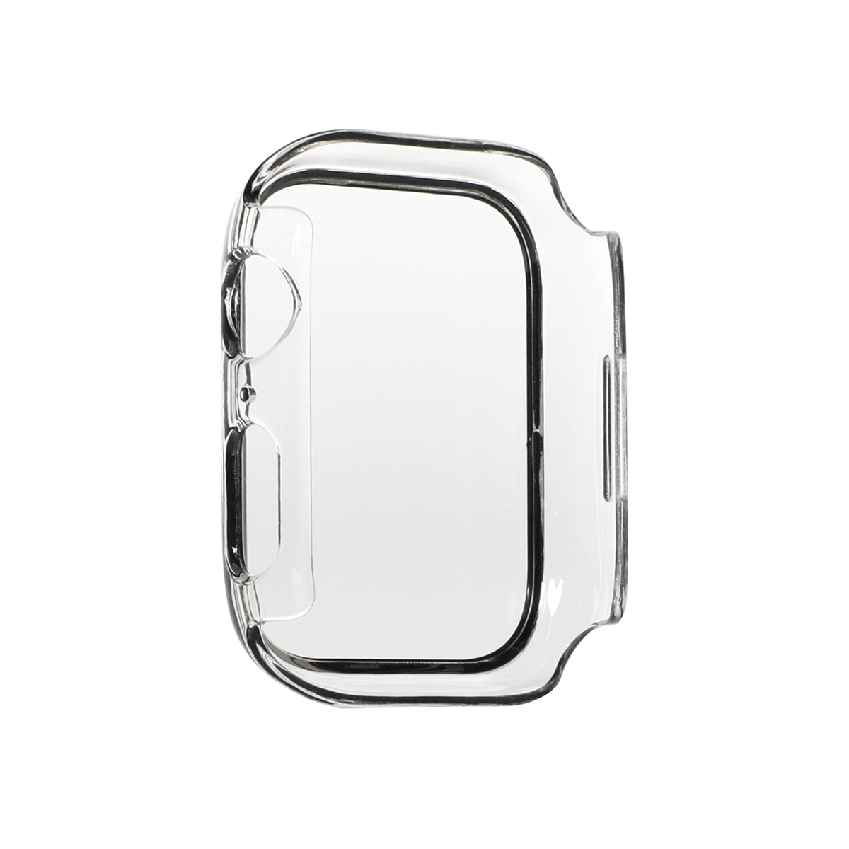 onn Clear Bumper Case with Screen Protector for Apple Watch 45mm