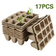 thumbnail image 1 of Square Peat Pots Plant Seedling Starters Cups Nursery Herb Seed Biodegradable Pots, 1 of 9