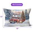 thumbnail image 4 of Santa is Coming Boxer Merry Christmas Xmas Noel Truck Tree Pillow Cushion Double Sided Boxers Dog Lover Gifts Idea Throw Pillow - 02023, 4 of 4