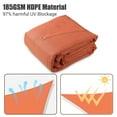 thumbnail image 3 of Yescom 16x16FT 97% UV Block Square Sun Shade Sail Outdoor Patio Pool Garden Yard Lawn Carport Net Awning Bright Orange, 3 of 12