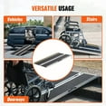 thumbnail image 6 of Portable Wheelchair Ramp, 5 ft 800 lbs Capacity, Lightweight Aluminum Folding Threshold Ramp – Non-Slip Portable Ramp for Wheelchairs, Scooters & Mobility Aids – Easy Setup for Steps, Stairs,, 6 of 11