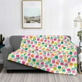thumbnail image 2 of Rateoe Tulips Flowers Pattern Flannel Throw Blanket, Ultra-soft Blanket for Bed, Couch, Car, Hypoallergenic Anti-pilling blanket-40"x30"(Horizontal), 2 of 6